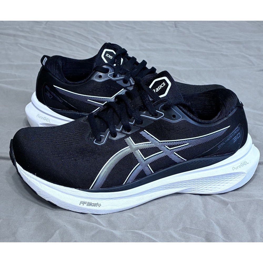 Asics Gel-Kayano 30 Running Shoes Sneaker Women's Size 6.5 Black White Grey Low